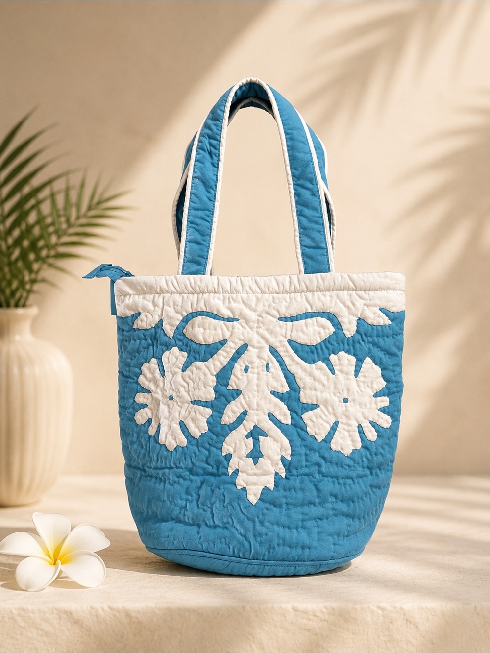 Hawaiian Quilted Tote Bag